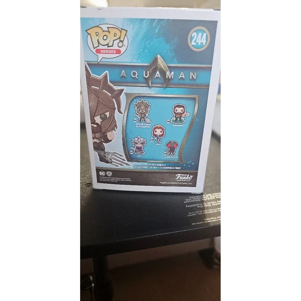 Boys Funko Pop! Aquaman Arthur Curry as Gladiator Action Figure One Size Gold